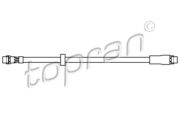 Przewód hamulcowy elastyczny TOPRAN 110 411