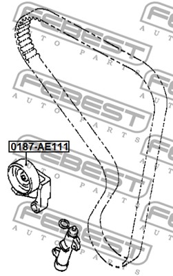 Rolka napinacza paska rozrządu FEBEST 0187-AE111