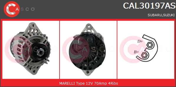 Alternator CASCO CAL30197AS