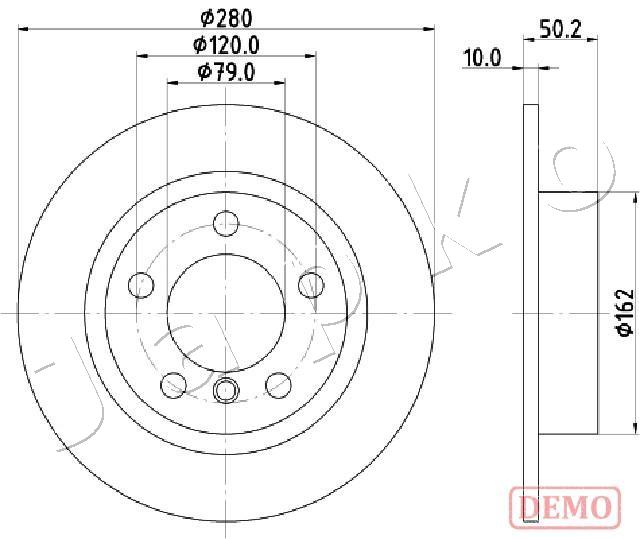 Tarcza hamulcowa JAPKO 610134C