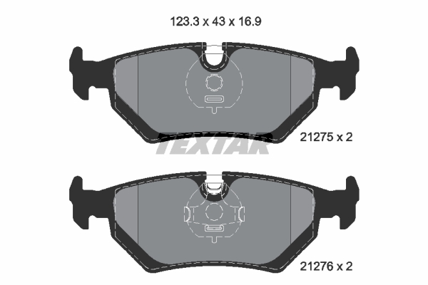 Klocki hamulcowe TEXTAR 2127501