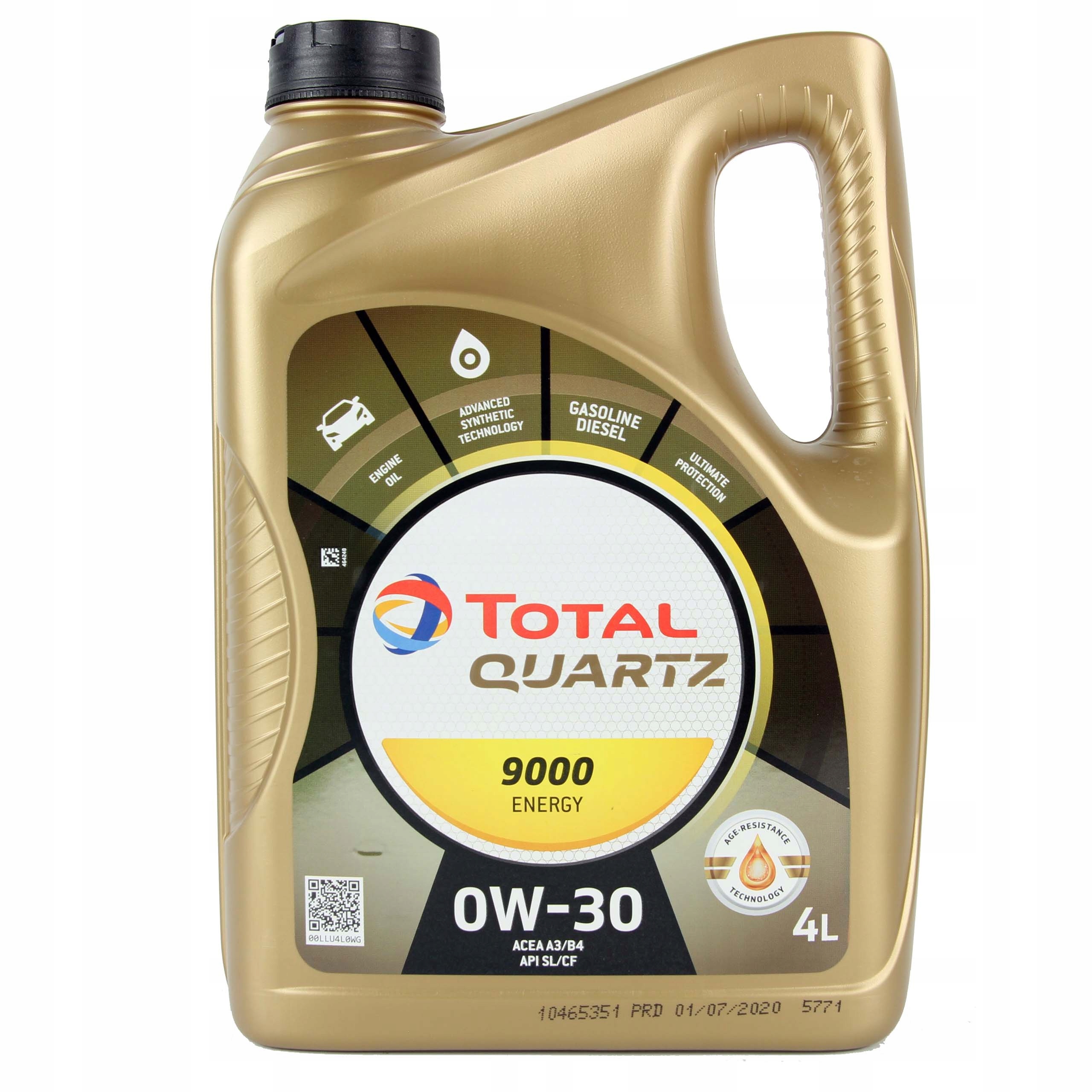 Olej silnikowy TOTAL QUARTZ 0W30 Energy 9000 4L