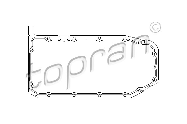 Uszczelka, miska olejowa TOPRAN 201 319