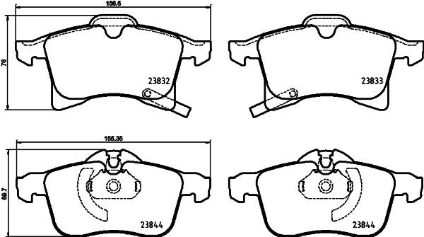 Klocki hamulcowe BREMBO P 59 089