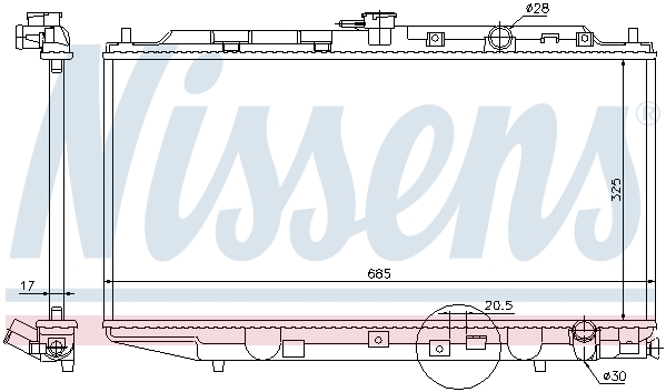 Chłodnica NISSENS 62276