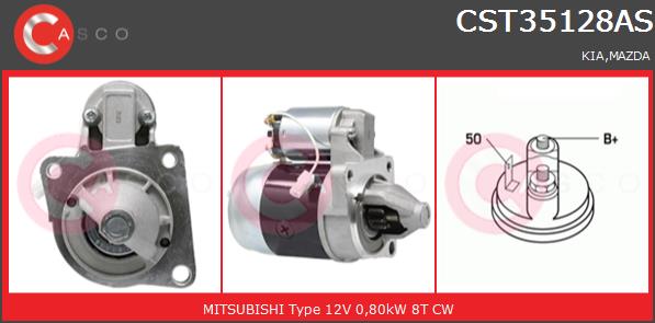 Rozrusznik CASCO CST35128AS