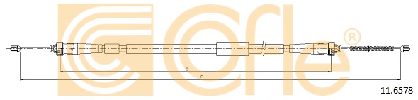 Linka hamulca ręcznego COFLE 11.6578