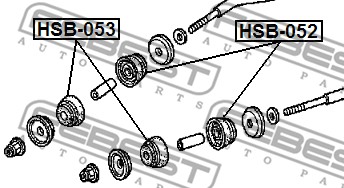 Tuleja wahacza FEBEST HSB-053