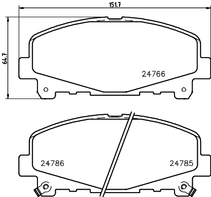 Klocki hamulcowe HELLA 8DB 355 013-881