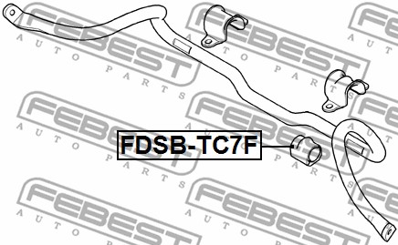 Guma stabilizatora FEBEST FDSB-TC7F