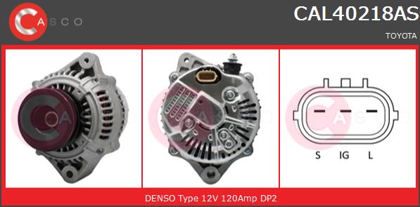 Alternator CASCO CAL40218AS