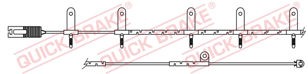 Czujnik zużycia klocków QUICK BRAKE WS 0216 B