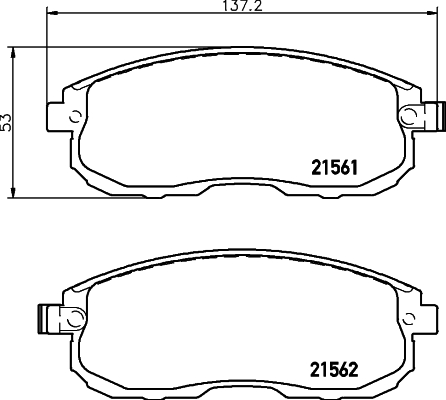 Klocki hamulcowe HELLA 8DB 355 013-991