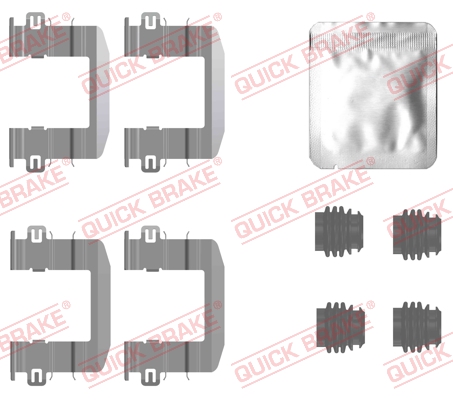 Zestaw akcesoriów montażowych  klocków hamulcowych QUICK BRAKE 109-0132