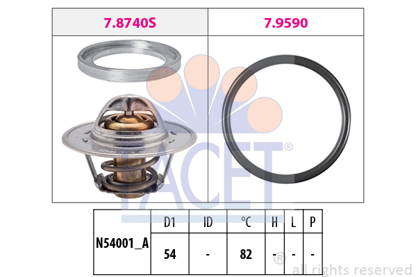 Termostat FACET 7.8740