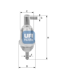 Filtr paliwa UFI 31.013.00