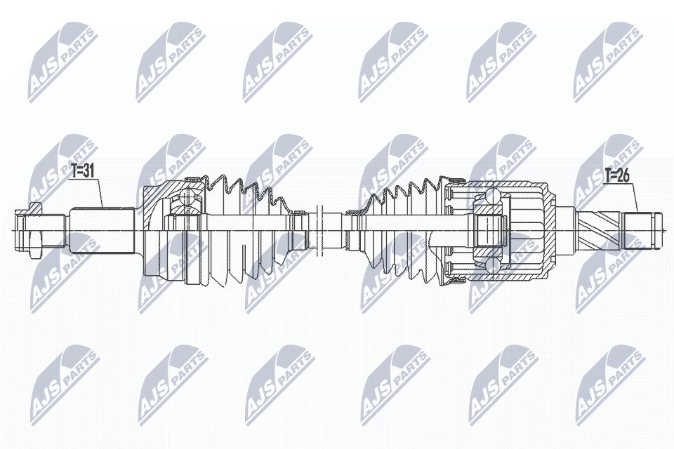 Wał napędowy NTY NPW-LR-025