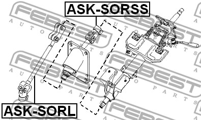 Łącznik kolumny kierowniczej FEBEST ASK-SORL