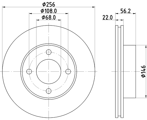 Tarcza hamulcowa HELLA 8DD 355 102-431