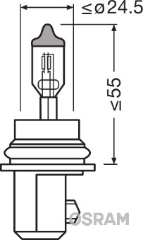 Żarówka OSRAM 9007