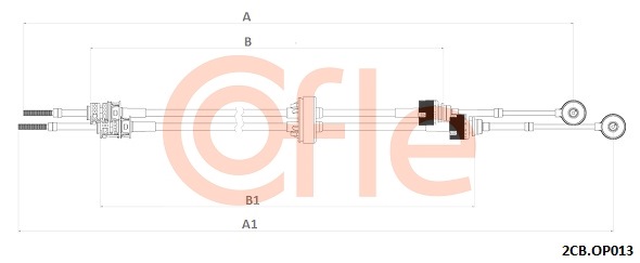 Linka dźwigni zmiany biegów COFLE 92.2CB.OP013