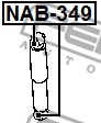 Tuleja montażowa amortyzatora FEBEST NAB-349