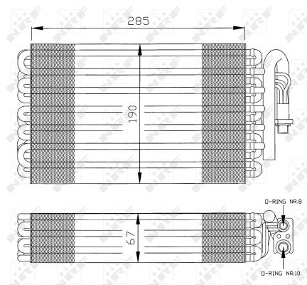 Parownik klimatyzacji NRF 36026