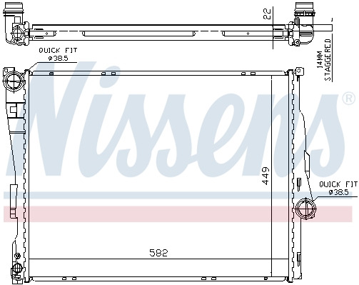 Chłodnica NISSENS 60784A