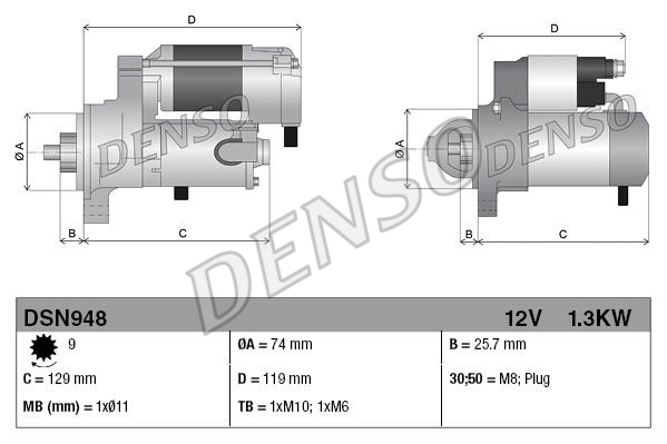 Rozrusznik DENSO DSN948