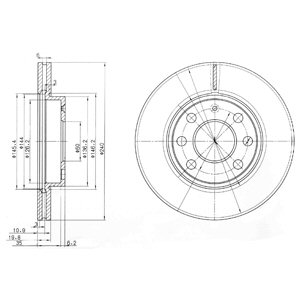 Tarcza hamulcowa DELPHI BG3568