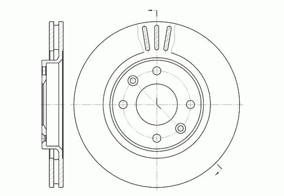 Tarcza hamulcowa REMSA 6603.10