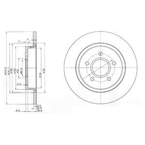 Tarcza hamulcowa DELPHI BG3897C