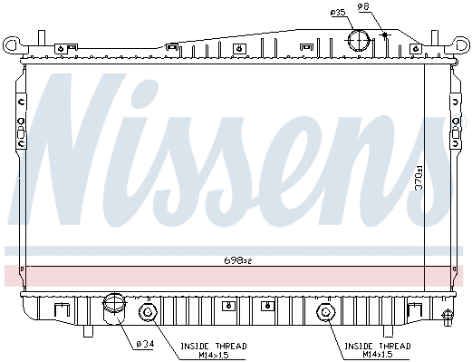 Chłodnica NISSENS 61629
