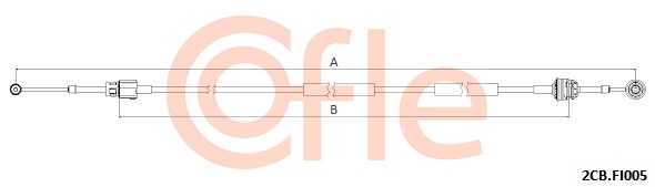 Linka dźwigni zmiany biegów COFLE 2CB.FI005