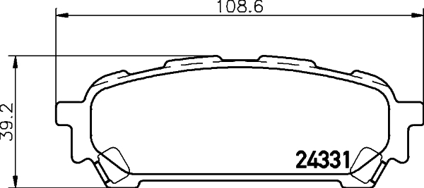 Klocki hamulcowe HELLA 8DB 355 012-311