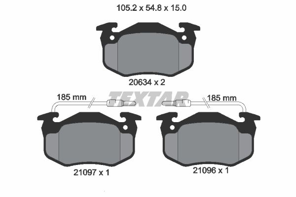 Klocki hamulcowe TEXTAR 2109601
