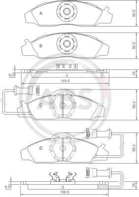 Klocki hamulcowe A.B.S. 37028