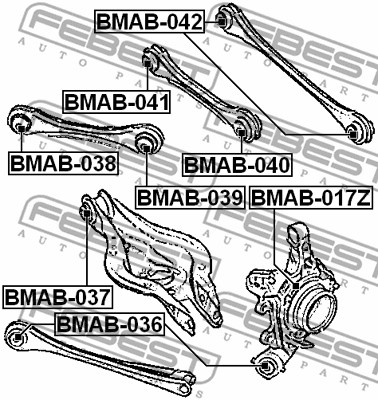 Tuleja wahacza FEBEST BMAB-038