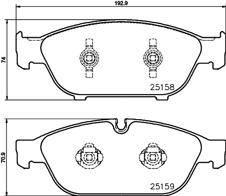 Klocki hamulcowe HELLA 8DB 355 016-031