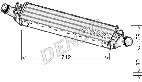 Chłodnica powietrza intercooler DENSO DIT02038