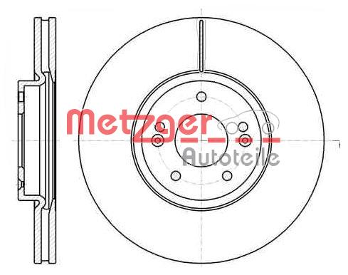 Tarcza hamulcowa METZGER 6110210