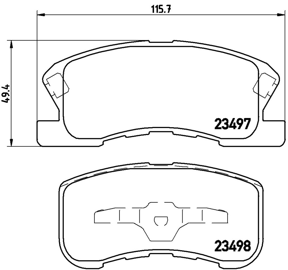 Klocki hamulcowe BREMBO P 16 008