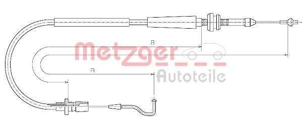 Linka gazu METZGER 11.0637