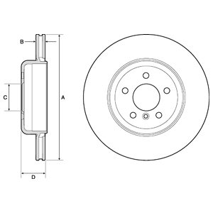 Tarcza hamulcowa DELPHI BG9130C