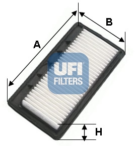 Filtr powietrza UFI 30.468.00