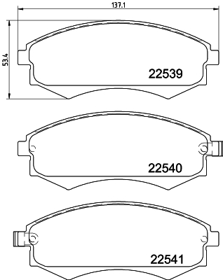 Klocki hamulcowe HELLA 8DB 355 032-081