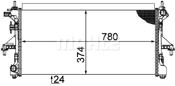 Chłodnica MAHLE CR 1068 000P