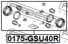 Zestaw naprawczy zacisku FEBEST 0175-GSU40R