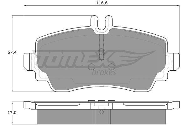Klocki hamulcowe TOMEX BRAKES TX 12-75