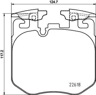 Klocki hamulcowe HELLA 8DB 355 039-461